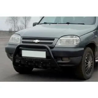 Кенгурятник WT004 Черный (Нержавейка)