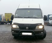 Fiat Ducato 1995-2006 гг. Кенгурятник WT003 Черный (Нержавеющая сталь) фото 1