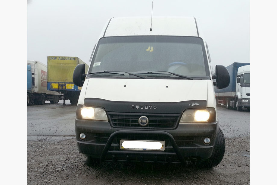 Peugeot Boxer 1994-2006 гг. Кенгурятник WT003 Черный (Нержавеющая сталь) Image