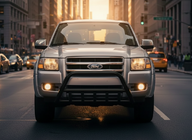 Ford Ranger 2007-2011 гг. Кенгурятник WT003 Черный Нержавейка фото 3