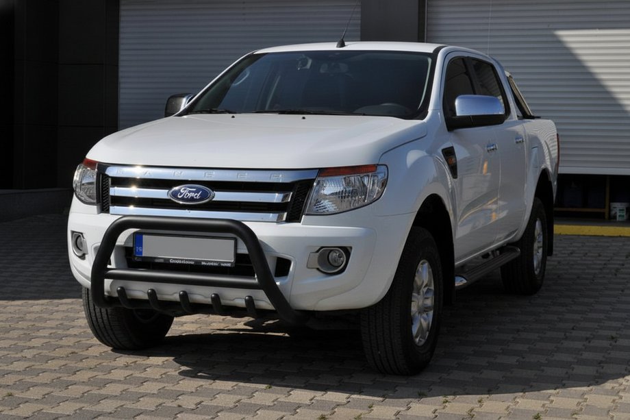 Ford Ranger 2011–2022 гг. Передняя защита WT003 Черная (Нержавейка) Фото 4
