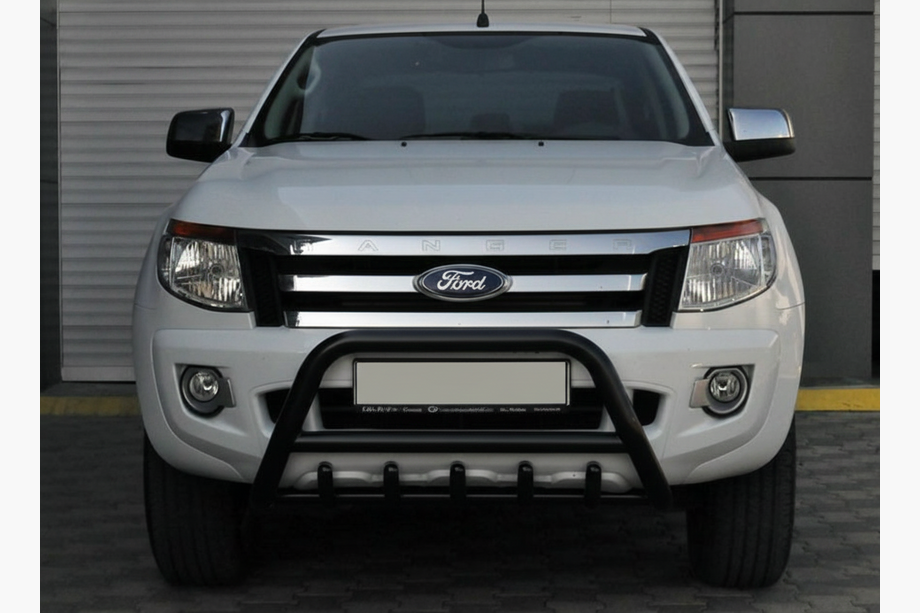 Ford Ranger 2011–2022 гг. Передняя защита WT003 Черная (Нержавейка) Image