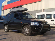 Honda CRV 2001-2006 гг. Кенгурятник WT003 Черный (Нержавеющая сталь) фото 3