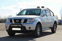 Nissan Pathfinder R51 2005-2014 гг. Кенгурятник WT003 Черный Нержавейка фото 4