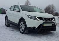 Nissan Qashqai 2014-2021 гг. Кенгурятник WT003 Черный Нержавейка фото 1
