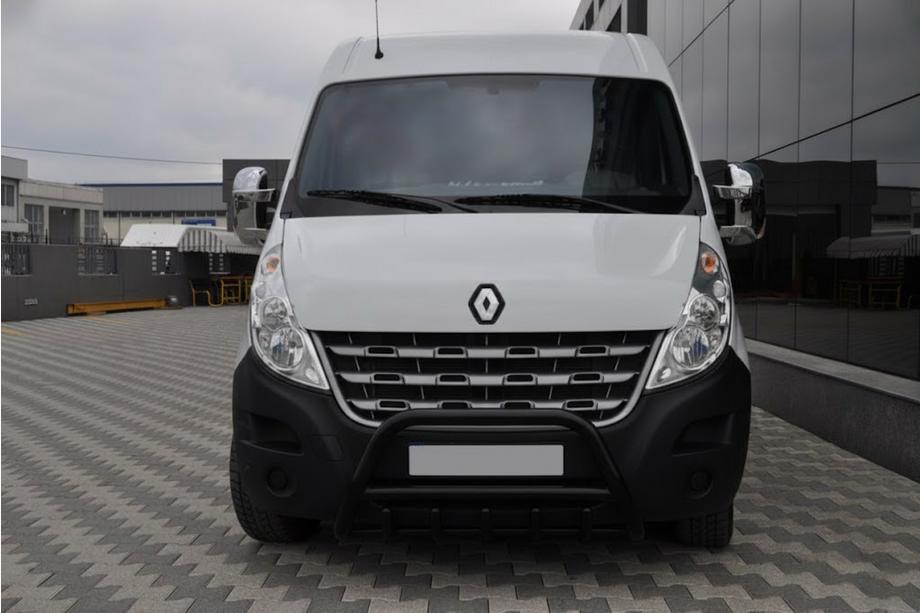 Opel Movano 2010-2021 гг. Кенгурятник WT003 Черный (Нержавеющая сталь) Image