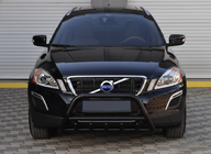 Volvo XC60 2009-2017 гг. Кенгурятник WT003 Черный Нержавейка фото 5