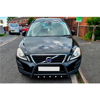 Кенгурятник WT003 Черный Нержавейка Volvo XC60 2009-2017 гг. фото 2