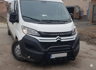 Fiat Ducato 2006-2025 гг. Передняя дуга WT003 Черная (нерж. сталь) фото 1