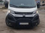 Fiat Ducato 2006-2025 гг. Передняя дуга WT003 Черная (нерж. сталь) фото 3