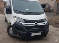 Citroen Jumper 2007-2025 гг. Передняя дуга WT003 Черная (нерж. сталь) фото 1