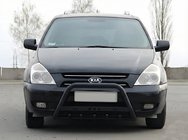 Kia Carnival 2002-2013 гг. Кенгурятник WT004 Черный (Нержавейка) фото 1