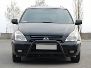 Kia Carnival 2002-2013 гг. Кенгурятник WT004 Черный (Нержавейка) фото 1