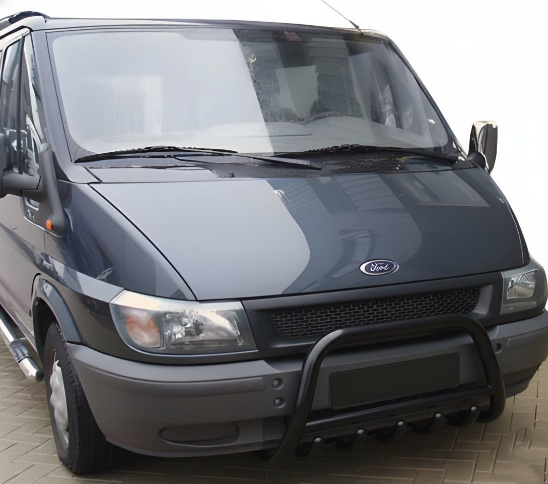 Кенгурятник WT003 Black (2000-2006, нерж.) для Ford Transit рр