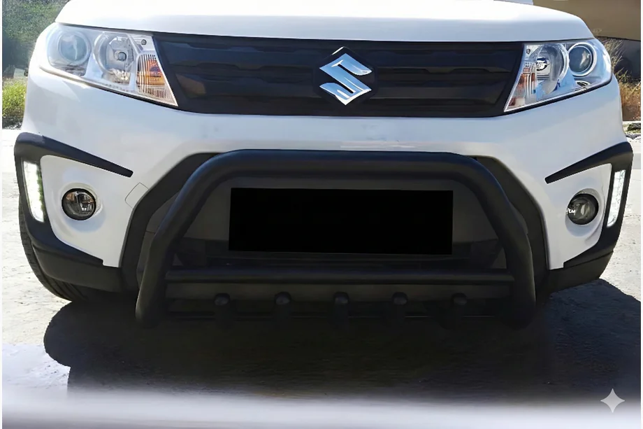 Suzuki Vitara 2015- гг. Кенгурятник WT003 Черный Нержавейка Image