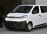 Citroen SpaceTourer 2016- гг. Кенгурятник WT003 Черный Нержавейка фото 3