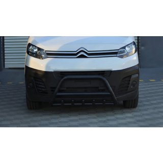 Кенгурятник WT003 Черный Нержавейка Citroen SpaceTourer 2016- гг. фото 4