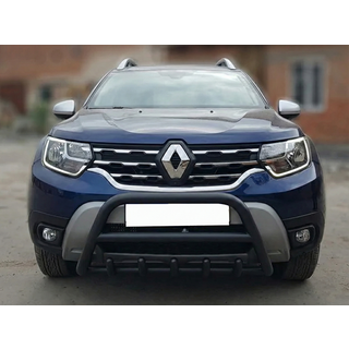 Кенгурятник без надписи WT003 Черный (нерж.) фото 3