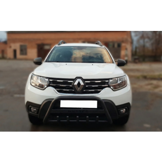 Кенгурятник с надписью WT004 Черный (нержавейка) фото 3