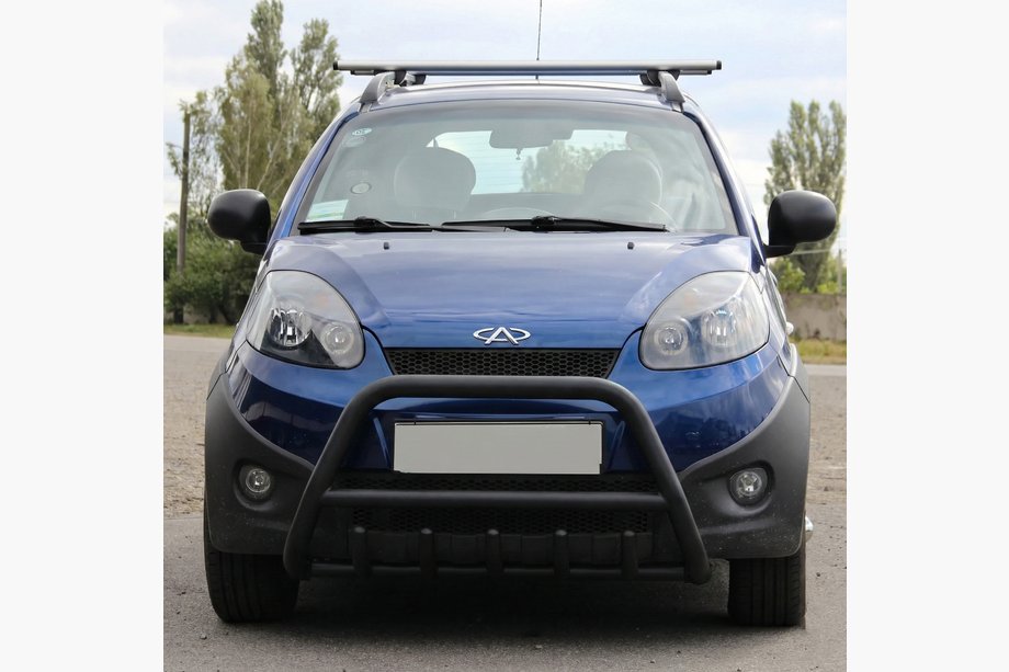 Chery Beat 2009-2015 гг. Кенгурятник WT003 Черный Нержавейка Image