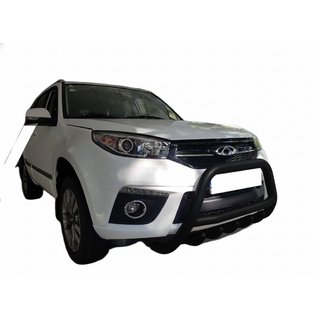 Кенгурятник WT003 Черный Нержавейка Chery Tiggo 3 2005- гг. фото 3