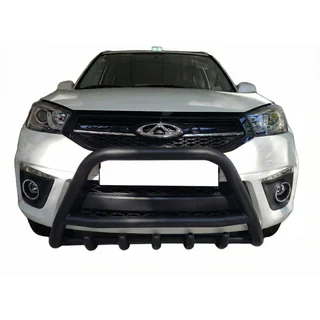 Кенгурятник WT003 Черный Нержавейка Chery Tiggo 3 2005- гг. фото 1