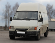 Ford Transit 1991-2000 гг. Кенгурятник WT003 Черный Нержавейка фото 1