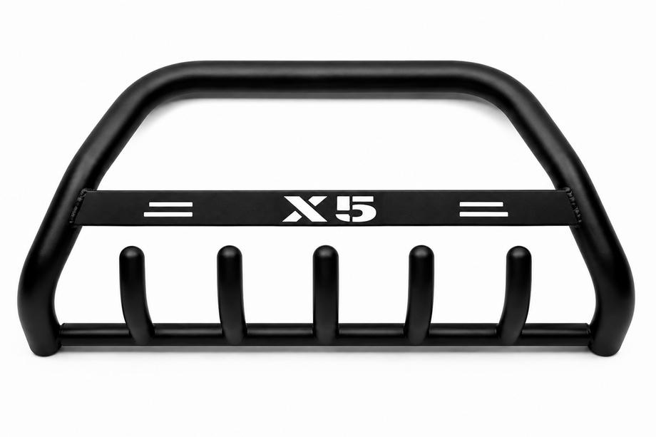 BMW X5 E53 1999–2006 гг. Кенгурятник WT004 Черный (Нержавейка) Image