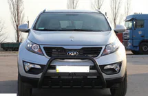 Kia Sportage 2010-2015 гг. Кенгурятник WT004 Черный (Нержавейка) фото 2
