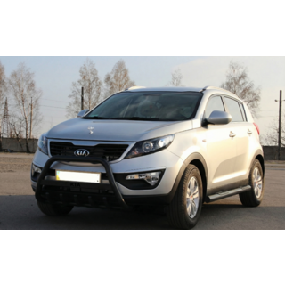 Кенгурятник WT004 Черный (Нержавейка) фото 1