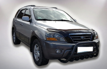 Kia Sorento I BL 2002-2009 гг. Кенгурятник WT004 Черный (Нержавейка) фото 1