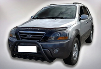 Kia Sorento I BL 2002-2009 гг. Кенгурятник WT004 Черный (Нержавейка) фото 3