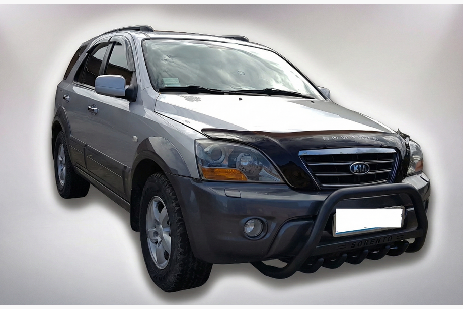 Kia Sorento I BL 2002-2009 гг. Кенгурятник WT004 Черный (Нержавейка) Image