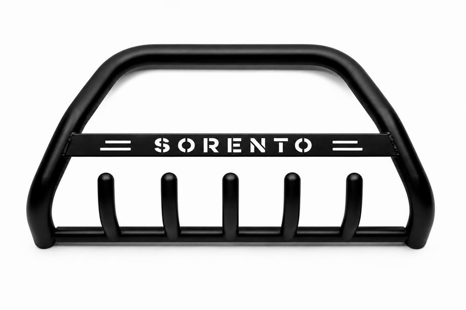 Kia Sorento III UM 2014-2020 гг. Кенгурятник WT004 Черный (Нержавейка) Фото 1
