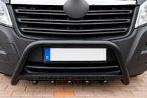 Fiat Ducato 2006-2025 гг. Кенгурятник WT004 Черный (Нержавейка) фото 1