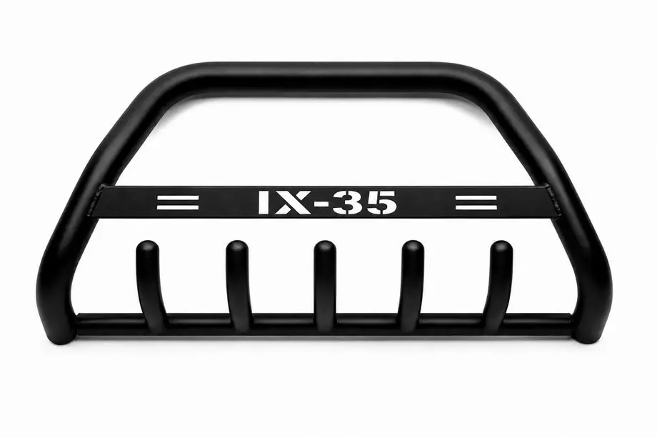 Hyundai IX-35 2010-2015 гг. Кенгурятник WT004 Черный (Нержавейка) Image