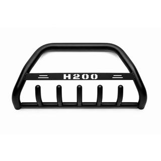 Кенгурятник WT004 Черный (Нержавейка) Hyundai H200, H1, Starex 1998-2007 гг. фото 1