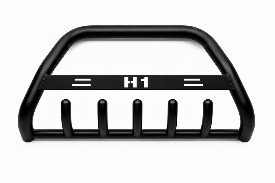 Hyundai H200, H1, Starex 1998-2007 гг. Кенгурятник WT004 Черный (Нержавейка) Фото 2