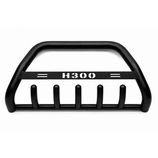 Кенгурятник WT004 Черный (Нержавейка) Hyundai H300, H1, Starex 2008-2020 гг. фото 2