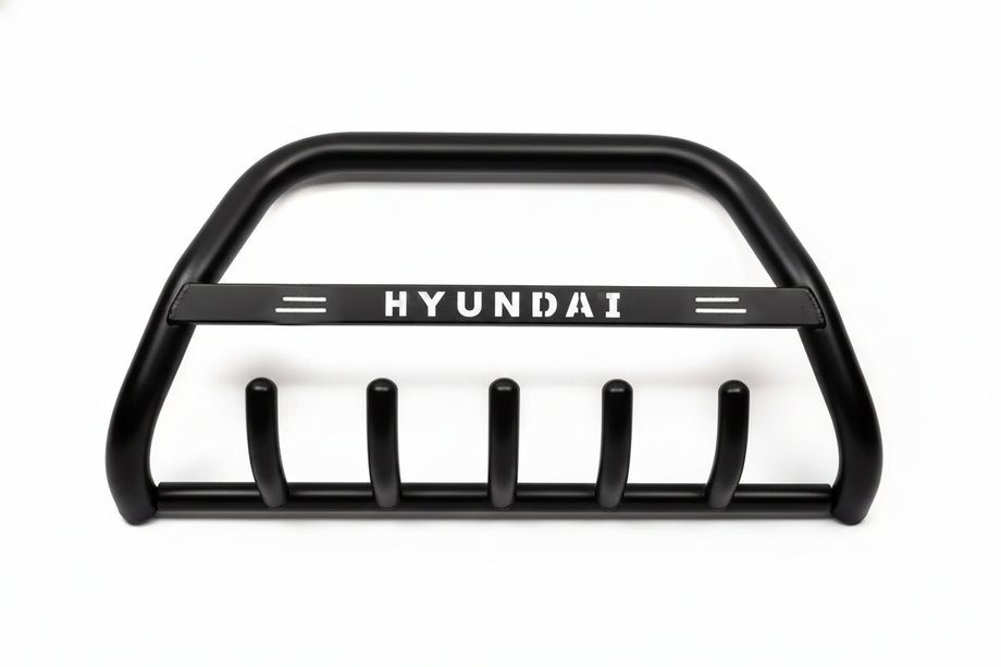Hyundai H300, H1, Starex 2008-2020 гг. Кенгурятник WT004 Черный (Нержавейка) Фото 5