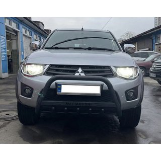 Кенгурятник WT004 Черный (Нержавейка) фото 1