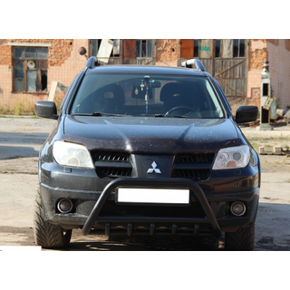 Кенгурятник WT003 Черный Нержавейка фото 3