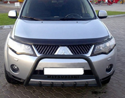 Mitsubishi Outlander 2006-2012 гг. Кенгурятник WT004 Черный (Нержавейка) фото 1