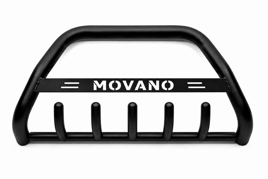 Opel Movano 2004-2010 гг. Кенгурятник WT004 Черный (Нержавейка) Image
