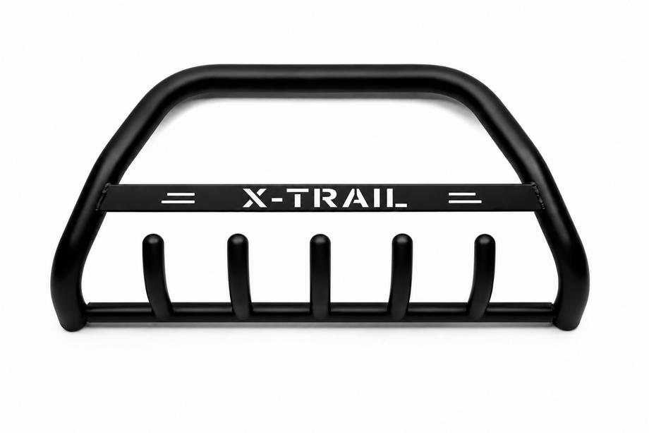 Nissan X-trail T31 2007-2014 гг. Кенгурятник WT004 Черный (Нержавейка) Фото 1