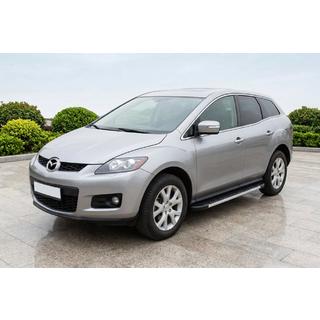Боковые Подножки Duru (2 шт., Алюминий) Mazda CX-7 2006-2012 гг. фото 1