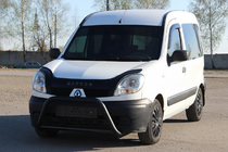 Renault Kangoo 1998-2008 гг. Кенгурятник WT004 Черный (Нержавейка) фото 3