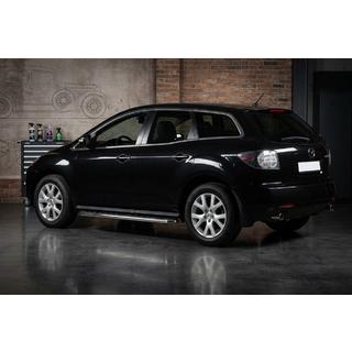 Боковые Подножки Maydos V1 (2 шт., нержавейка) Mazda CX-7 2006-2012 гг. фото 1
