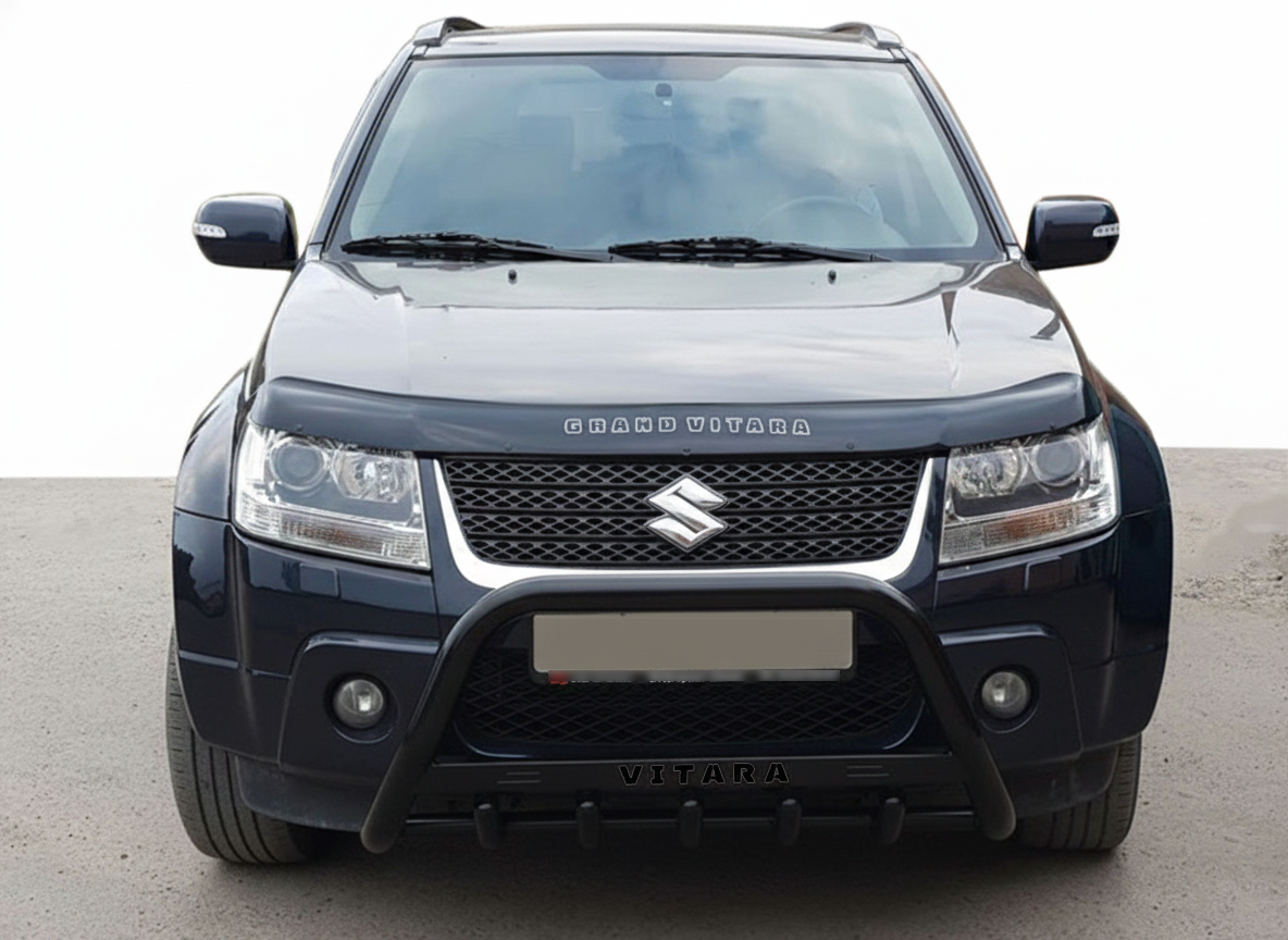 Кенгурятник WT004 Black (нерж) для Suzuki Grand Vitara 2005-2017 рр - фото 3