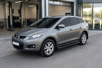 Mazda CX-7 2006-2012 гг. Боковые Подножки Allmond Black (2 шт., Алюминий) фото 1